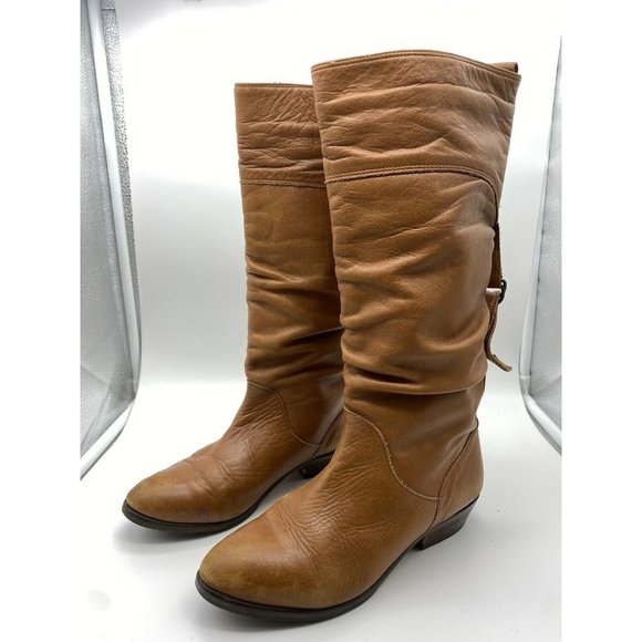 Vintage Shoes - Office London Mid Calf Boot Tan Leather Size 38